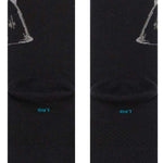 Stance - Lord Vader's face is printed on the top of these black crew socks with white accents.