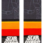 Stance LVSW Snow SB Sock 2024 - White snowboard socks with a repeating pattern of black and grey stripes.