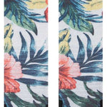 Stance Mai Kai Snow Sock 2024 - White snow socks with a repeating pattern of blue and red palm trees.