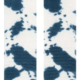 Stance Maliboo Dye Snow Sock 2023 - A pair of snow socks with a blue and white tie-dye pattern on a white background.