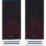 Stance Maliboo Snowboard Socks 2023 - Black socks with a blue stripe and gray heel.