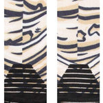 Stance Mummy T Snow Sb Sock 2024 - A pair of white socks with a mummy design and black stripes.