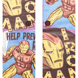 Stance - Prevent Rust Crew Sock 2024 is a crew sock with a rust-colored design featuring a distressed pattern of bolts and rivets on a light gray background.