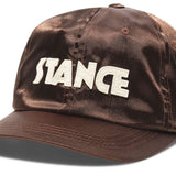 Stance - This cap is a dark brown color with white lettering that reads "STANCE" on the front.