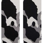 Stance Sergeant Snow Crew Sock 2024 - A pair of crew socks with a red and gray camouflage pattern featuring white accents.