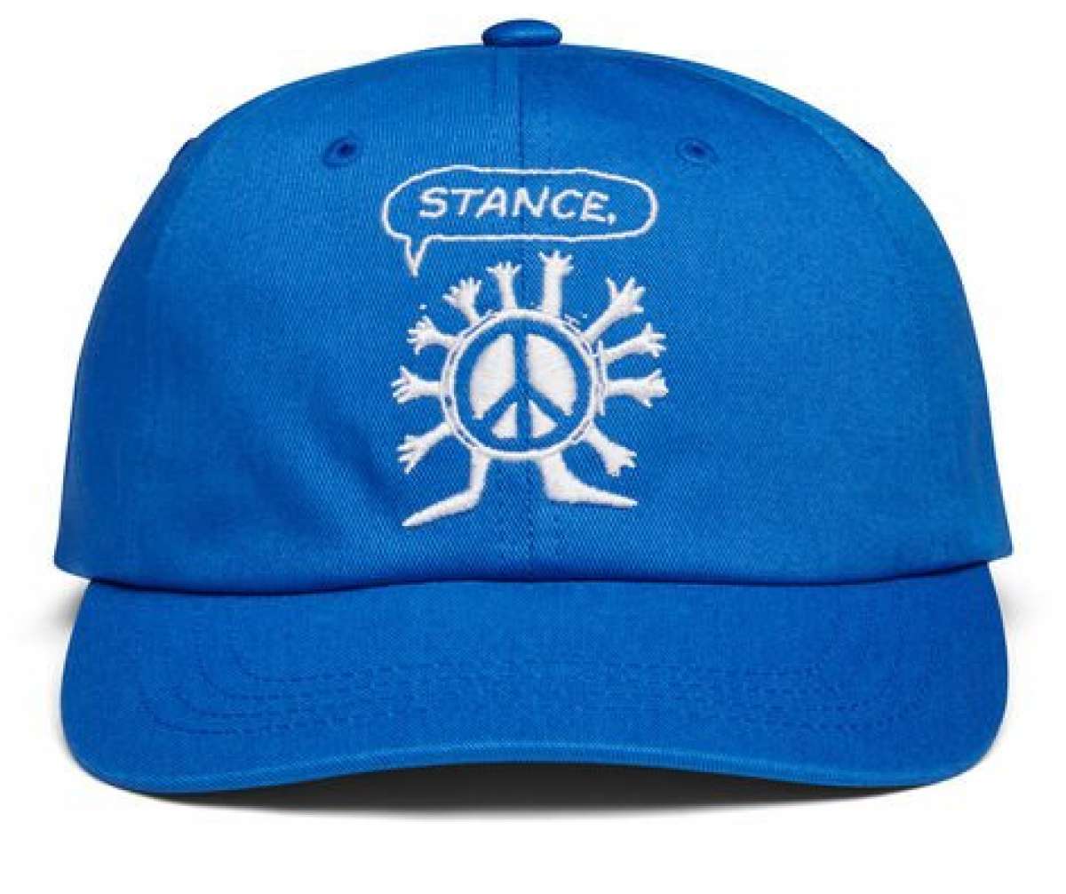 Stance Standard Adjustable Cap 2023 - Black cap with white embroidered logo on front and adjustable strap in back.