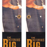 Stance The King of New York Crew Socks 2023 - White crew socks with a black and gold graphic of Notorious B.I.G.'s face on the top.