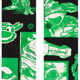 Stance - Teenage Mutant Ninja Turtles characters in green and white on black background.