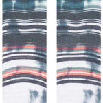 Stance Traditions Snow Crew Sock 2024 - White snowboarder wearing black and white striped crew socks with red accents.