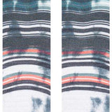 Stance Traditions Snow Crew Sock 2024 - White snowboarder wearing black and white striped crew socks with red accents.