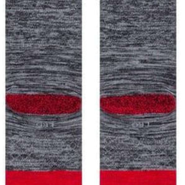 Stance Vintage Disney 2020 Crew Sock - A gray crew sock with a yellow stripe and red top featuring Mickey Mouse ears.