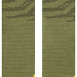 Stance WU TANG World Snowboard Socks 2023 - Olive green socks with yellow logo and black band at top.