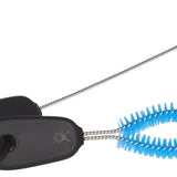 Hydro Flask Straw Cleaning Set - A set of cleaning tools for straws, including a brush with blue bristles and a small metal pick.