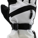 Swany Women's X-Over Glove 2.2 2024 - A pair of black and white gloves with a distinctive "SWANY" logo on the back of one glove.