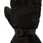 Swany Women's X-Over Glove 2.2 2024 - Black glove with white embroidered logo on the wrist and thumb.