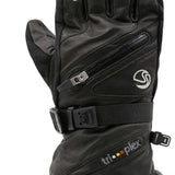 Swany X-Cell Leather Glove 2022-2023 - Black leather glove with white lettering on the back of one hand.