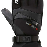 Swany X-Change Glove 2022-2023 - A black glove with a zippered pocket on the wrist and a strap closure.