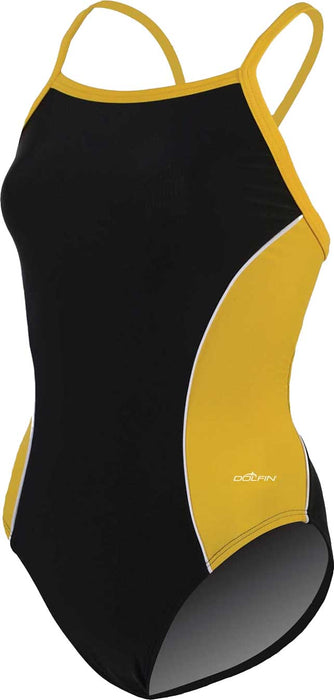 Dolfin Ladies' XtraSleek Team Panel V2 Back One-Piece Swimsuit