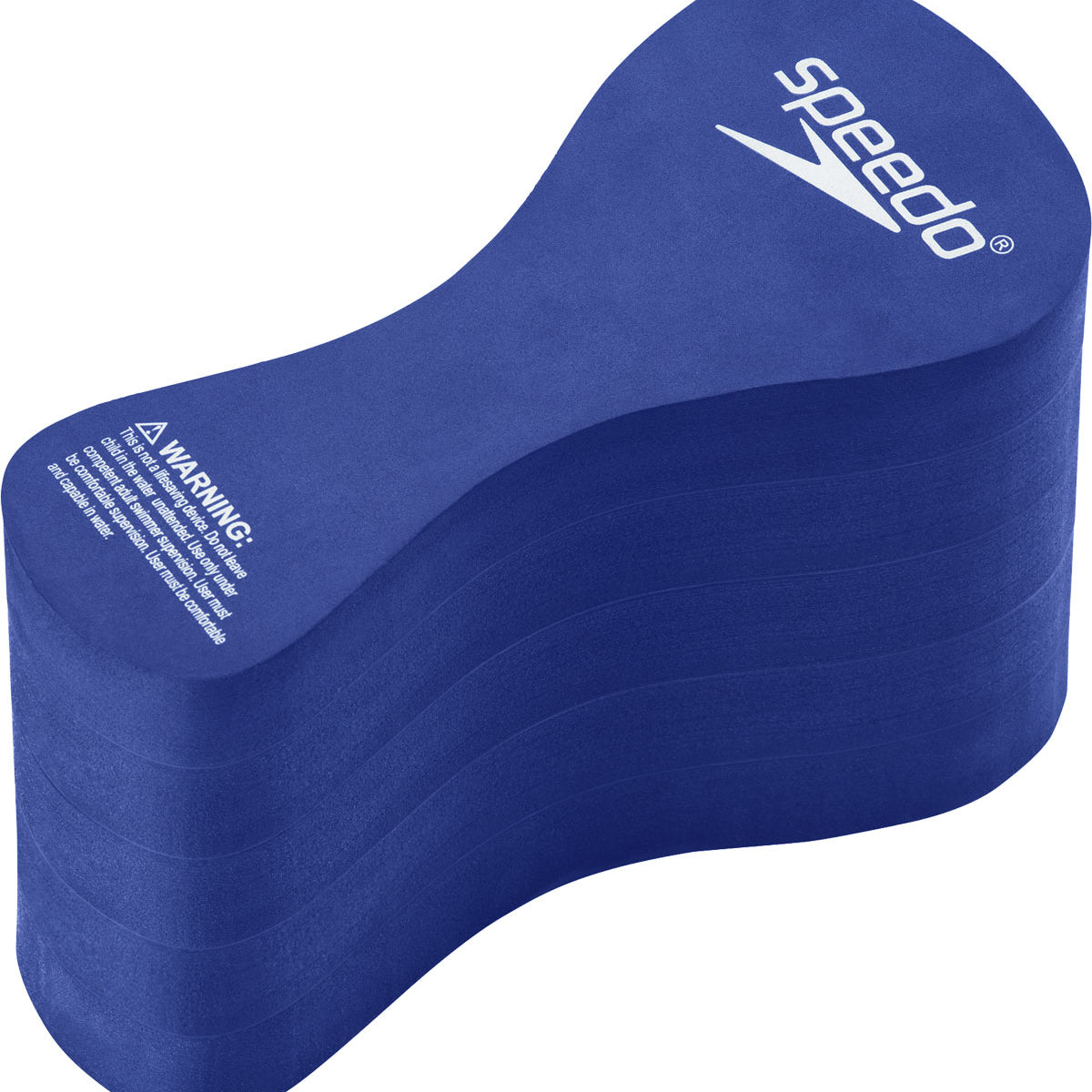 Speedo Team Pull Buoy - Blue buoy with white logo on top.