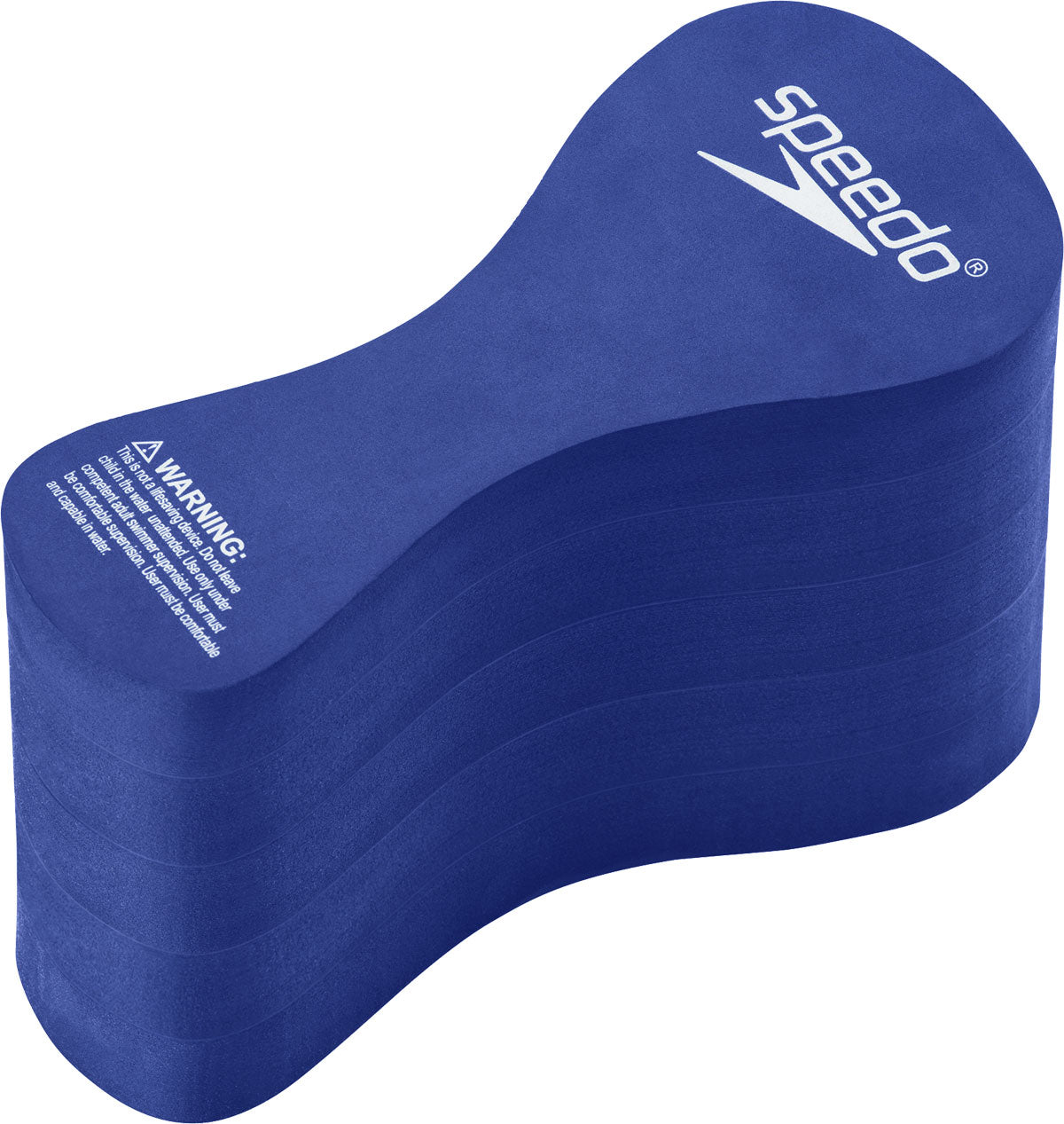 Speedo Team Pull Buoy - Blue buoy with white logo on top.