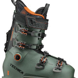Tecnica Cochise 120 Ski Boots 2024 - Dark green ski boots with black buckles and orange accents.