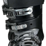 Tecnica Ladies Mach Sport HV 65 Ski Boots 2024 - Black ski boots with silver buckles and straps.