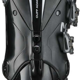 Tecnica Ladies Mach Sport HV 65 Ski Boots 2024 - Black ski boots with white accents and a textured pattern on the tongue.