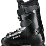 Tecnica Ladies Mach Sport HV 65 Ski Boots 2024 - Black ski boots with white lettering and silver buckles.