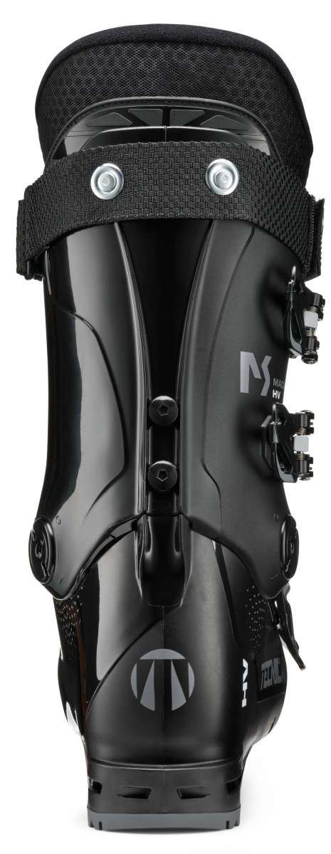 Tecnica Mach Sport HV 70 Ski Boot 2022-2023 - Black ski boot with white logo on side and silver screws on top.