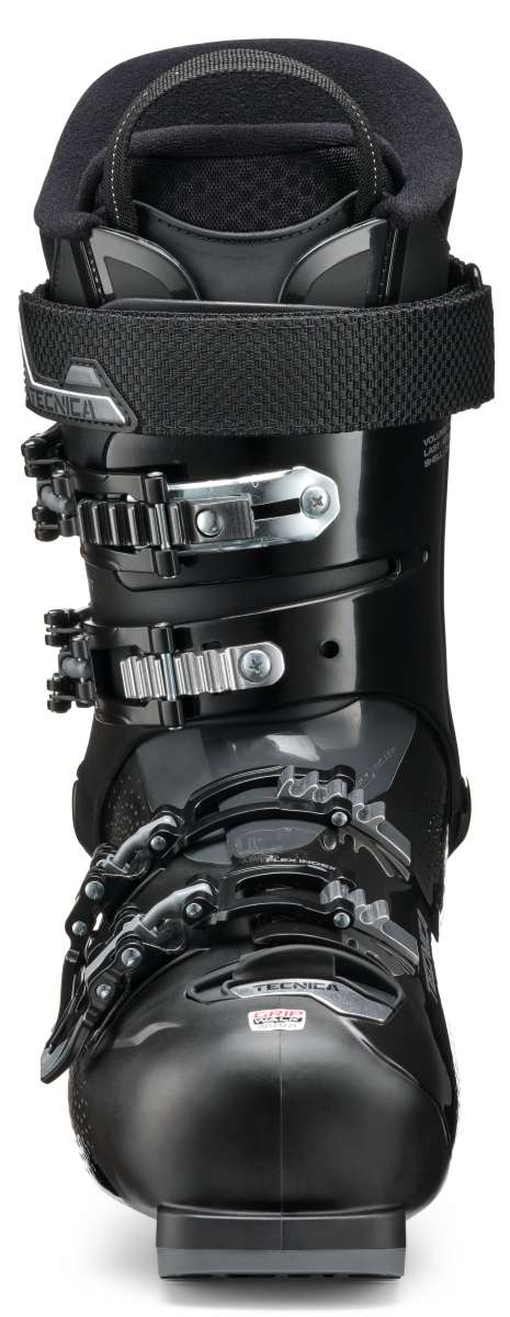 Tenica Mach Sport HV 70 Ski Boots 2024 - Black ski boots with silver buckles and straps.