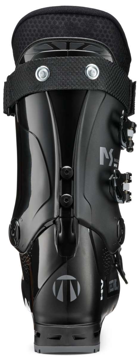 Tenica Mach Sport HV 70 Ski Boots 2024 - Black ski boots with a textured pattern on the side and silver buckles.