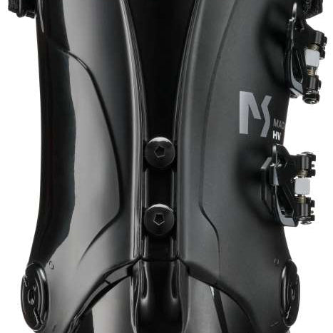 Tenica Mach Sport HV 70 Ski Boots 2024 - Black ski boots with a textured pattern on the side and silver buckles.