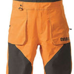 ThirtyTwo Basement Shell Bib Pant 2024 - Black bib pant with orange accents and ThirtyTwo logo on left leg.