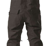 ThirtyTwo Basement Shell Bib Pant 2024 - Black bib pants with adjustable straps and zippered pockets.