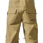 ThirtyTwo Basement Shell Bib Pant 2024 - Black bib with white logo on left leg and black straps.