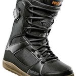ThirtyTwo Diesel Hybrid Snowboard Boot 2024 - A black snowboard boot with a textured fabric upper and tan-colored rubber sole.