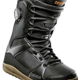 ThirtyTwo Diesel Hybrid Snowboard Boot 2024 - A black snowboard boot with a textured fabric upper and tan-colored rubber sole.