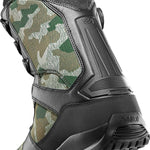 ThirtyTwo Diesel Hybrid Snowboard Boot 2024 - A camouflage-printed boot with a black sole and laces, featuring a strap on the side.