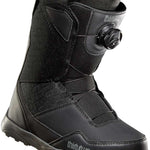 ThirtyTwo Women's Shifty BOA Snowboard Boot 2024 - Black snowboard boots with a textured pattern on the upper material and a round black BOA dial on the side.
