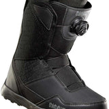 ThirtyTwo Women's Shifty BOA Snowboard Boot 2024 - Black snowboard boots with a textured pattern on the upper material and a round black BOA dial on the side.