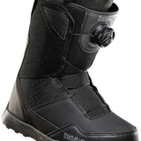 ThirtyTwo Women's Shifty BOA Snowboard Boot 2023 - Black snowboard boots with a textured pattern on the toe and heel areas.