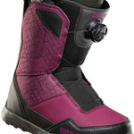 ThirtyTwo Women's Shifty BOA Snowboard Boot 2023 - A black and purple snowboard boot with a textured pattern on the upper material, featuring a BOA closure system.