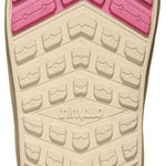ThirtyTwo Women's Lashed Double BOA x B4BC Snowboard Boot 2024 - Pink snowboard boots with a textured, rubber outsole and silver BOA dials.