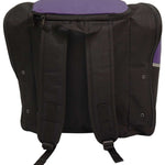 Transpack Edge 43L Boot Bag 2023-2024 - A black boot bag with a purple logo on the side and a zippered top.