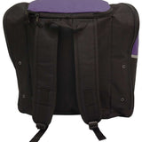 Transpack Edge 43L Boot Bag 2023-2024 - A black boot bag with a purple logo on the side and a zippered top.