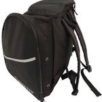 Transpack Edge 43L Boot Bag 2023-2024 - A black boot bag with a zippered top and two side pockets, featuring white lettering on the front.