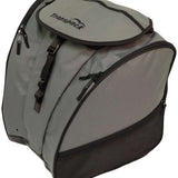 Transpack XTR Boot Bag 2024 - Gray bag with black trim, featuring a zippered top and side pockets.