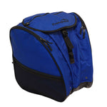 Transpack XTR Boot Bag 2024 - Blue bag with black trim, featuring a zippered top and side pockets.