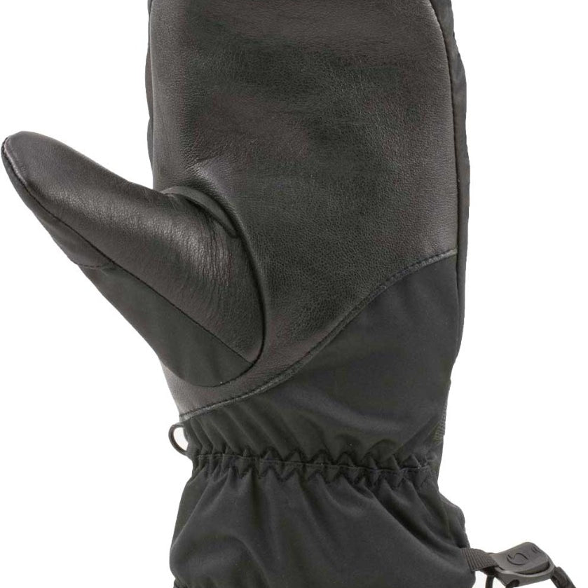 Swany Arctic toaster mitt with padded back and cinch wrist cord, dark gray