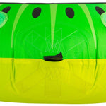 HO Sports Kiwi Inflatable Tube - Green inflatable tube with black dots and yellow handles.